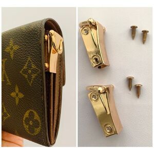 Wallet Chain Strap Connector / Wallet conversion Kit with D-Ring.   Size…